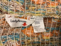 Lady Arrow Abstract Smocked Cropped Camisole Vintage 70s Mod Boho Medium Rare