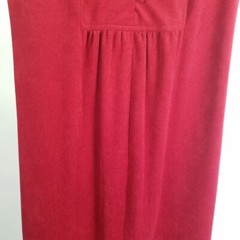 Vtg Patty O’Neil High Collar Asian Inspired Maxi Arnel Sueded Red XS Size 0 2