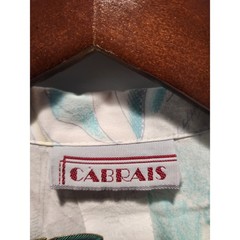 Vintage 80s Cabrais Tropical Pastel Floral Shirt Women’s L Made in USA