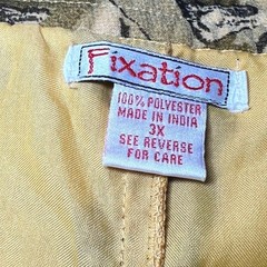 Vintage Fixation Womens Size 3X Plus Size India Pants Yellow Green Boho Wide Leg