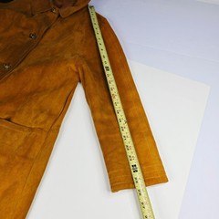 Vintage 60s 70s Bonnie Cashin Sills Gold Turn Lock Leather & Canvas Coat Jacket