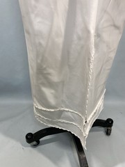 Vintage Half Slip SIZE SMALL white long LENGTH 36″ formal slit SNIP-IT 60s 70s