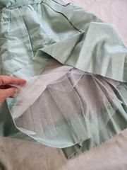 Vintage 50s Harry Keizer Silk Mint Easter Prom Fit Flare dress W20″