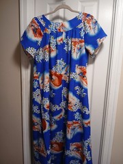 Hilo HATTIE vintage Hawaii Dress Surfers Flowers Colorful Sz.L