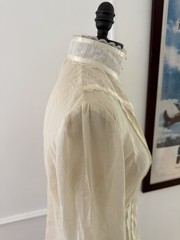 Vintage Gunne Sax Gunnies Jessica McClintok Cream Lace Blouse Prairie Floral