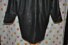 COMINT vintage Black SOFT LEATHER WOMEN’S M CAR coat retro ARGENTINA SHARP !