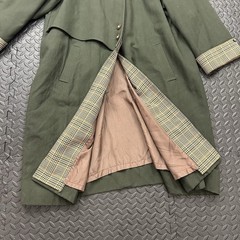 Vtg Avoca Collection Ireland Wool Trench Coat Green Oversized Women’s X-Large