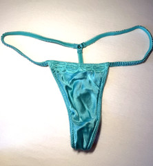 VINTAGE Victoria’s Secret 2003 Satin 100% Silk V-String Thong Panties Sz Small