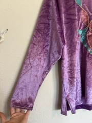 Vintage 70s 80s Oscar De La Renta Swim Velvet Tunic Top Glam Rock Designer M