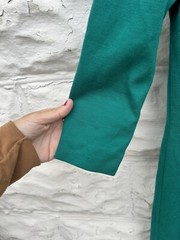 Vintage 1960’s Dress Women’s Green Long Sleeve Winter Carol Craig Wool Shift Day