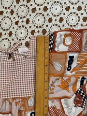 Design House Japan Vintage 70s Vegetables Mod Artist Smock Apron Shirt Hippie
