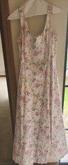 VTG 90s Jessica McClintock Floral Maxi Dress Gown Sleeveless cottage Pink Sz 8