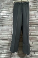 Vintage 60s Panhandle Slim women 23x26x10 slacks Dark Gray Wide Leg high waisted