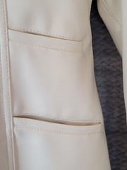 Vintage 70s Western Jacket S Faux Leather Vinyl Embroidered Pearl Snap Lined