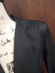 Long Black Blazer Jacket 7 / 8 Small Alyn Paige Lightweight Preppy 90s Y2K USA