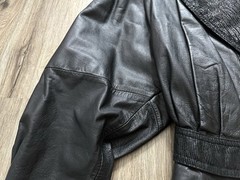 Rare Vintage 1980’s Global Identity G-III Cropped Black Leather Jacket Size S