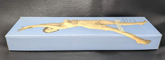 Vintage Sarong Small White Average 326-306 Criss Cross Girdle Empty Display Box