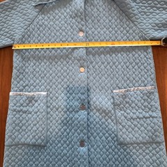 Vintage Beau Sure by Basila Blue Quilted House Coat Robe Medium Original Tag