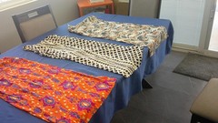 3 Vintage Hippie Dresses Mid Century Nice Colors
