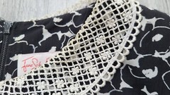 Vintage Jane Schaffhausen Belle France Floral Dress Lace Collar – Size M