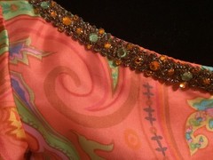 VTG 60s Paisley 100% Silk Designer Kiki Hart from Saks Shift Cocktail Dress 10 M