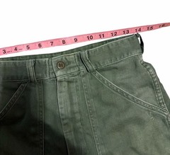 Vintage OG 107 Pants Womens Green Military Fatigue Trouser Cotton Sateen 28×31