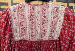Vintage 1970s Star of India Hand Block Printed Indian Cotton Voile Boho Blouse S