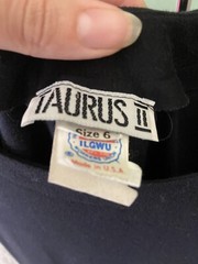 Vintage 80s Black Drop Waist Cocktail Dress Roaring 20s Flapper Taurus II