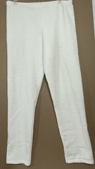 Vintage Beldoch Popper Sweater Pants XL Tall Ivory Tight Knit Pull On Stretch