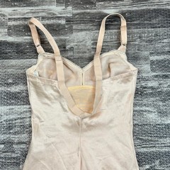 Vintage Olga Wunder Suit 34B Bodysuit Shapewear Second Skin Satin Teddy 418