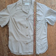True Vintage 1960s Abercrombie Fitch Safari Shirt Remington Shell Buttons 12