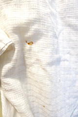 Antique 1880s Two-Piece Cotton Summer White Bustle Dress Original Buttons 32″ B