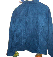 NWT BRANDON THOMAS TEAL 100% POLYESTER ZIP FRONT JACKET – SIZE MEDIUM