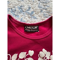 80s Carlton Fashions Vintage Re Puff Print Heart Sweatshirt Made in USA Large