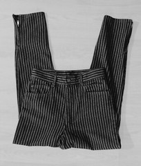 Vintage GITANO Colorfits Striped High Waist Jeans Zippered Leg 26×27 Juniors