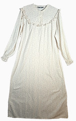 Woolrich Vtg Prairie Nightgown Cotton Flannel USA Floral Long Cottagecore Sz L