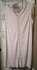 Vintage Dixie Belle Lingerie Pink Shift w/Lace Nightgown sz L