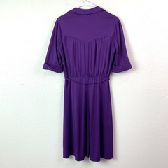 Vintage Queen’s Row Royal Purple Modest Secretary Dress Size 12