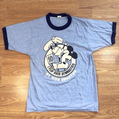 Vintage 80s Mickey Mouse I Flip Over Gymnastics At High Country Size M T Shirt