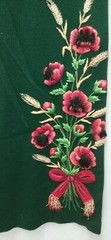 1960s VTG Mr. Blackwell Rare Custom Floral EmbroiDered Dress w / Shawl