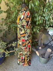 Gorgeous Vintage Hilo Hattie Hawaiian Surfboard & Hibiscus Maxi Sz Large