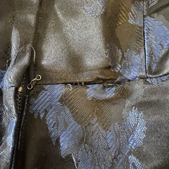 Gorgeous 1950s Vintage Suzy Perette Fit And Flare Black And Blue Party Dress