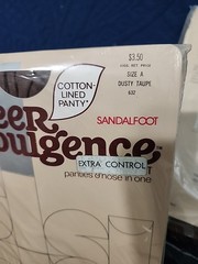 Vintage Sheer Indulgence Pantyhose Lot Of 2 Dusty Taupe Size A New Old Stock