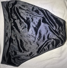 Vintage Victoria’s Secret High Leg Brief Second Skin Black Shiny panties Size XL