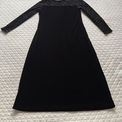 Vintage 90s Midi Dress Jacqueline Ferrar Sz 10 Black Velvet Burnout Fairy Grunge