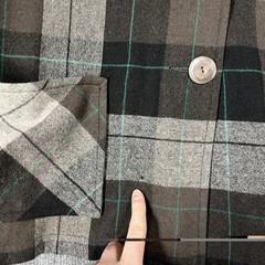 VINTAGE 40s 50s Pendleton 49er Jacket Flannel Shirt Womens L Shacket Plaid Wool