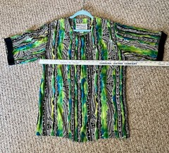 Vintage Geometric Shorts / Blouse 2pc ~ Silk Set ~ Hattie Carnegie ~ Size Small