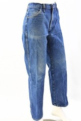 80s Vintage Rustler Jeans Medium Stone Wash Straight Leg High Waist Womens 16