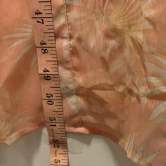 Kimono Kaftan Swimsuit Cover Up Duster Peach Coral With Belt 51” Long 27” Wide