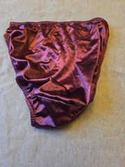 Vtg Satin Warner’s Panties Simple Luxuries 00366 Med Wine Color